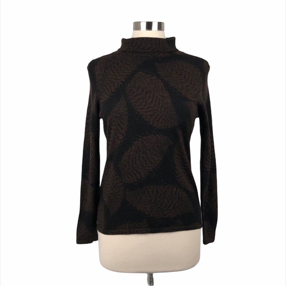 Belford Merino Wool Brown Patterned Sweater